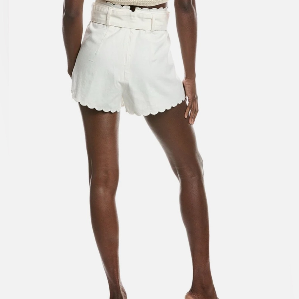 FARM Rio Festone off White Scalloped Women's Shorts • 28 • NWT - Picture 7 of 14